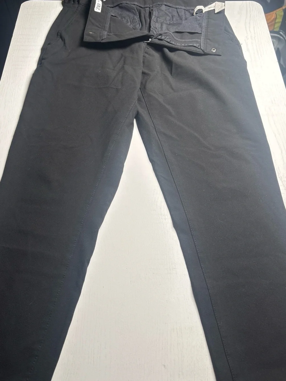 Zara Men's Black Slim Stretch Chinos
